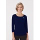 GHA - Ladies Smart Knit 3/4 Sleeve Top (Navy) with logo