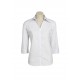 Ladies Metro 3/4 Sleeve Stretch Shirt (White)
