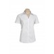 Ladies Metro Short Sleeve Stretch Shirt (White)