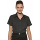 Ladies Climate Smart Short Sleeve Semi-Fitted Shirt (Charcoal)