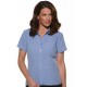 Ladies Climate Smart Short Sleeve Semi-Fitted Shirt (Periwinkle)