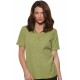 Ladies Climate Smart Short Sleeve Easy Fit Action Back Shirt (Avocado)