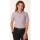 Ladies Pinstripe Short Sleeve Shirt (Lilac) - No Logo